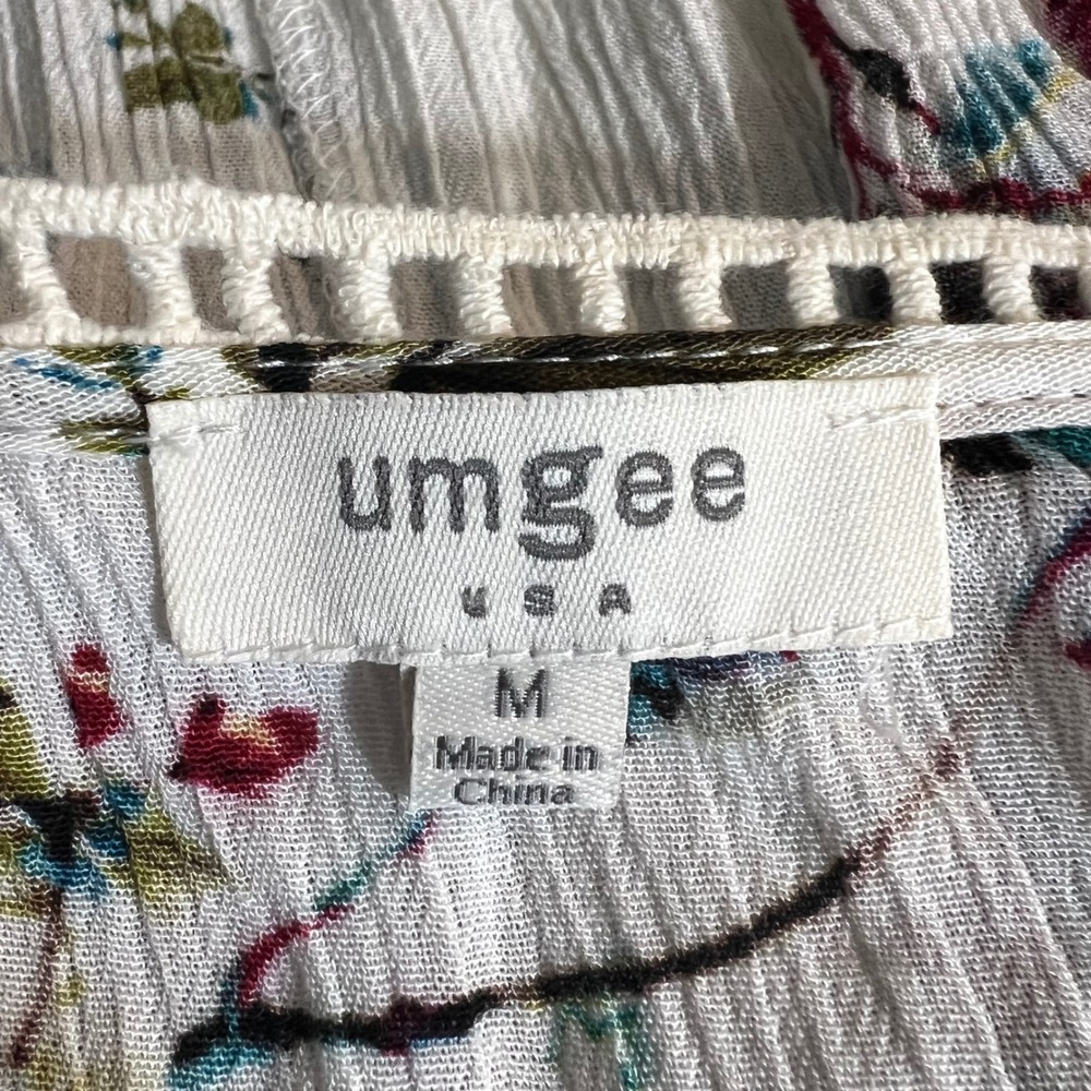Umgee USA‎ Floral Print Cold Shoulder Long Sleeve Dress - Size M Multicolor - Picture 11 of 11